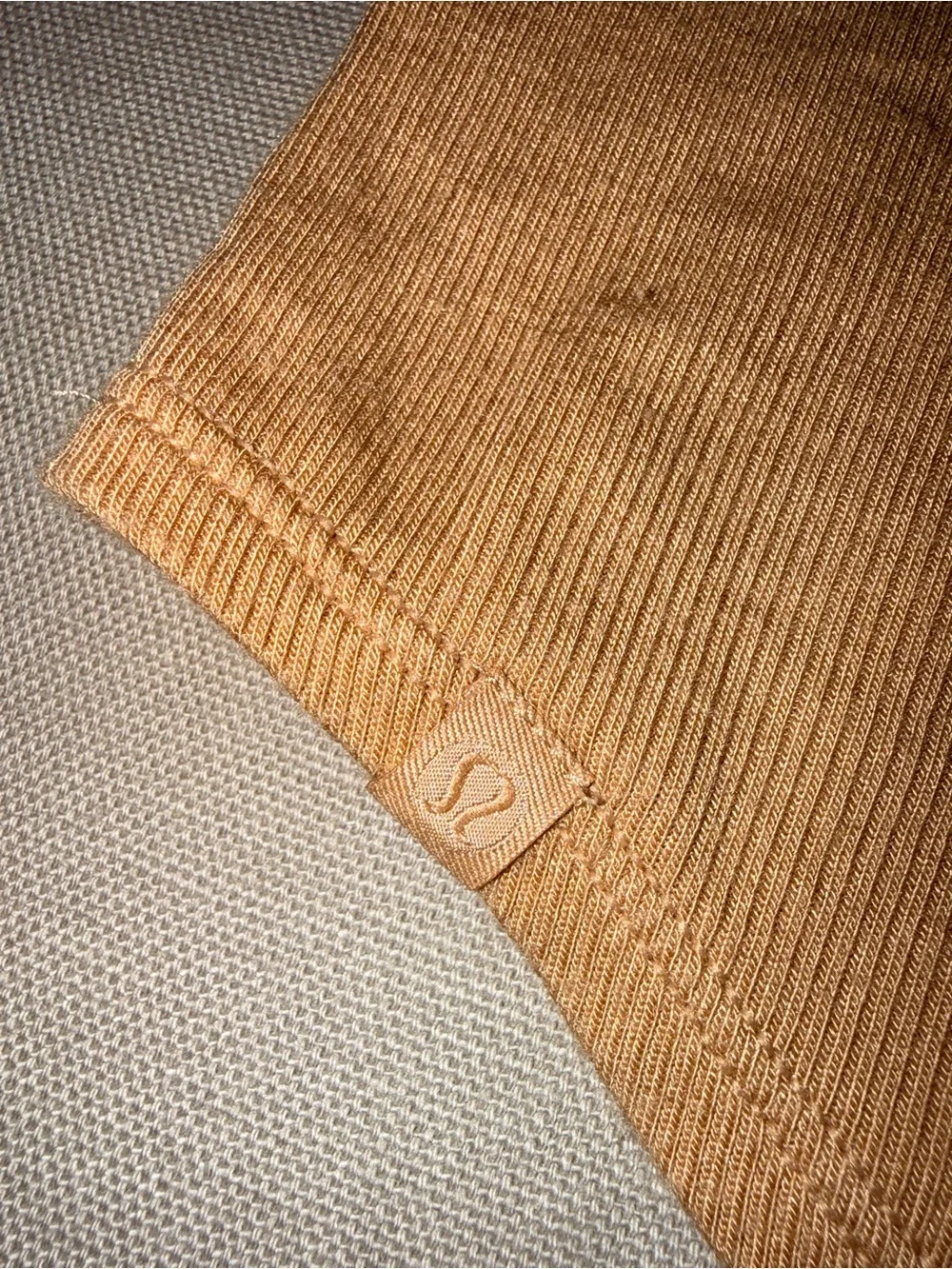 Lululemon Athletica Tank Top - Tan Ribbed - NO SIZE TAG